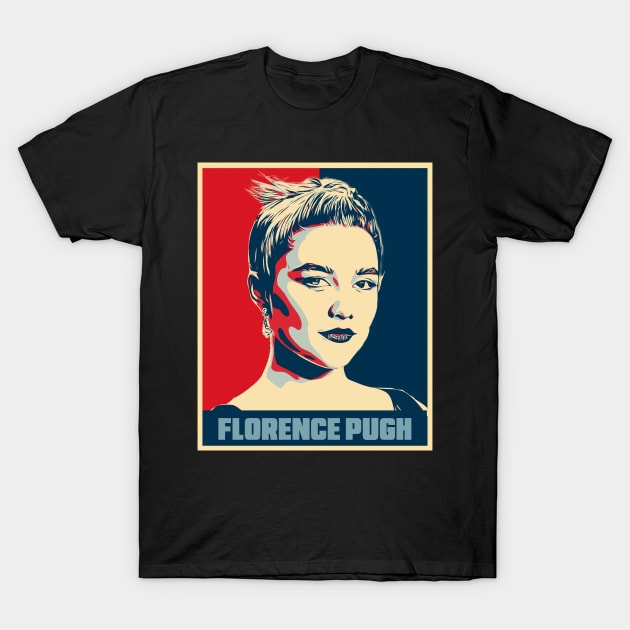 Florence Pugh Hope Pop Art T-Shirt by Odd Even